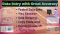 do any type of data entry in one day