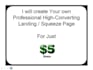 create stunning landing squeeze page for high conversion