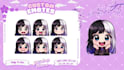 create chibi  animated emotes and badges for stream vtubers