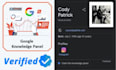 make google knowledge panel for you