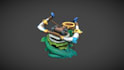 create 3d stylized, asset, object, prop model for video game