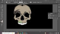 make a custom skull graphic t shirt design