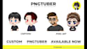 create custom premium pngtuber in cartoon and pixel art style