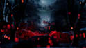 create dark forest halloween intro, video