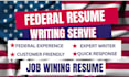 provide ats federal resume writing service for usajobs, ecq, mtqs, ptqs