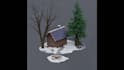 create stylized isometric 3d scenes or props