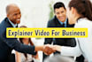 create professional explainer video for your business