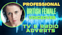 record a british voiceover for tv and radio advert