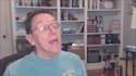 create a relaxed conversational video looking to the side