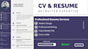 create a professional resume, cv, cover letter, or curriculum vitae