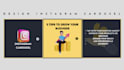 design attractive instagram carousel posts
