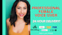 record a professional millennial voiceover in 24 hours