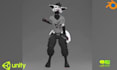create furry vrchat avatar fursona 3d model furry vtuber  protogen model