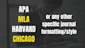 proofread and edit apa, harvard, mla, chicago style references with citations