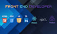 be your front end developer using react and next js