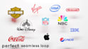 create 2d to 3d spinning logo just in 40 minutes
