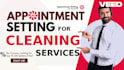 set appointments for janitorial services