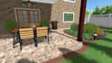 3d design your garden, backyard, patio, terrace, realistic landscape