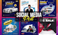 design social media instagram post, facebook timeline cover, banner, header, ads