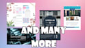 design brochures, flyers, instagram templates, ebook, etc