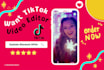 edit cheap and  professional tik tok videos