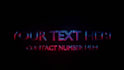 create ur name or text in 3d lighting animation