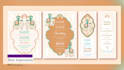 make luxury wedding invitation, menu, and table number