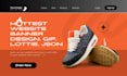 design animated web banner, GIF ads, website hero video and hero section banner
