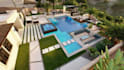 design your swimming pool , landscape and backyard garden