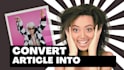 convert blog, text or article to video with voice over