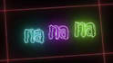 create animated neon typography lyrics video