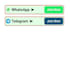 create stylish whatsapp telegram join buttons for your website