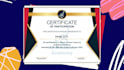 design diploma certificate award, certificate professional