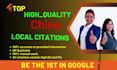 do 300 china local citations and high da backlinks for SEO