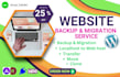 duplicate copy or clone website,website migration,hosting setup