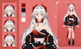 design live2d vtuber model, live2d rigging, 2d vtuber model