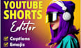 edit german youtube podcast video tiktok instagram reels vid eo ads video cutter