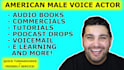 record an engaging american male voice over