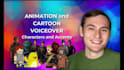 record a male character voice over for your animation