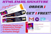 design clickable exclusive email signatures using HTML and CSS