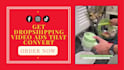 create hooking dropshipping video ads for tik tok, facebook