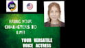record american female voice over narration