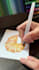 food drawing on watercolor