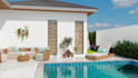 design backyard, balcony, terrace, garden, kitchen, bar, restaurant