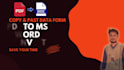 convert data PDF to ms word