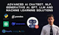 dev ai, nlp, gen ai, gpt, llm, rag, deep, machine learning chatbot solutions