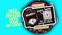 make sticker design with qr code integrated