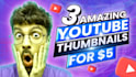 design amazing youtube thumbnail