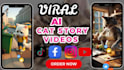create viral ai cat videos ai cat story ai animal fusion ai shorts ai history