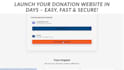 create a donation or crowdfunding website using stripe